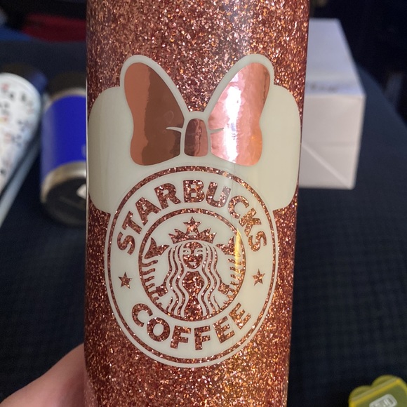 EUC- Disney and Starbucks inspired stainless steel tumbler - 20 ozs - Picture 3 of 5